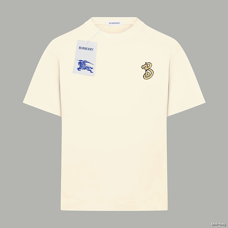 BURBERRY Classic and Simple Style Beige T-shirt