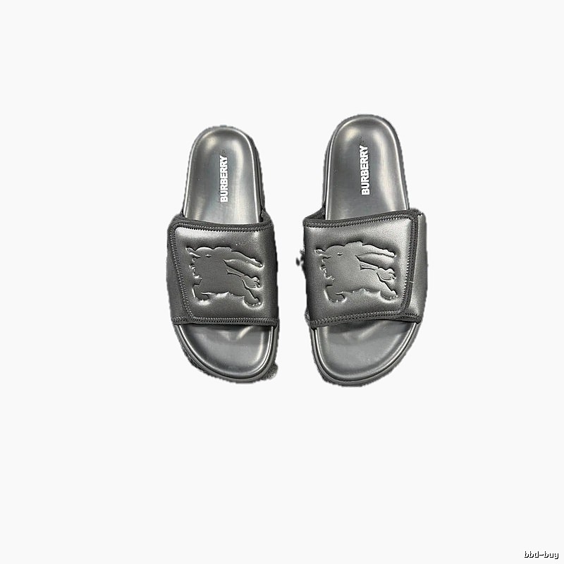 Burberry Warhorse Embossed Minimalist Black Slides