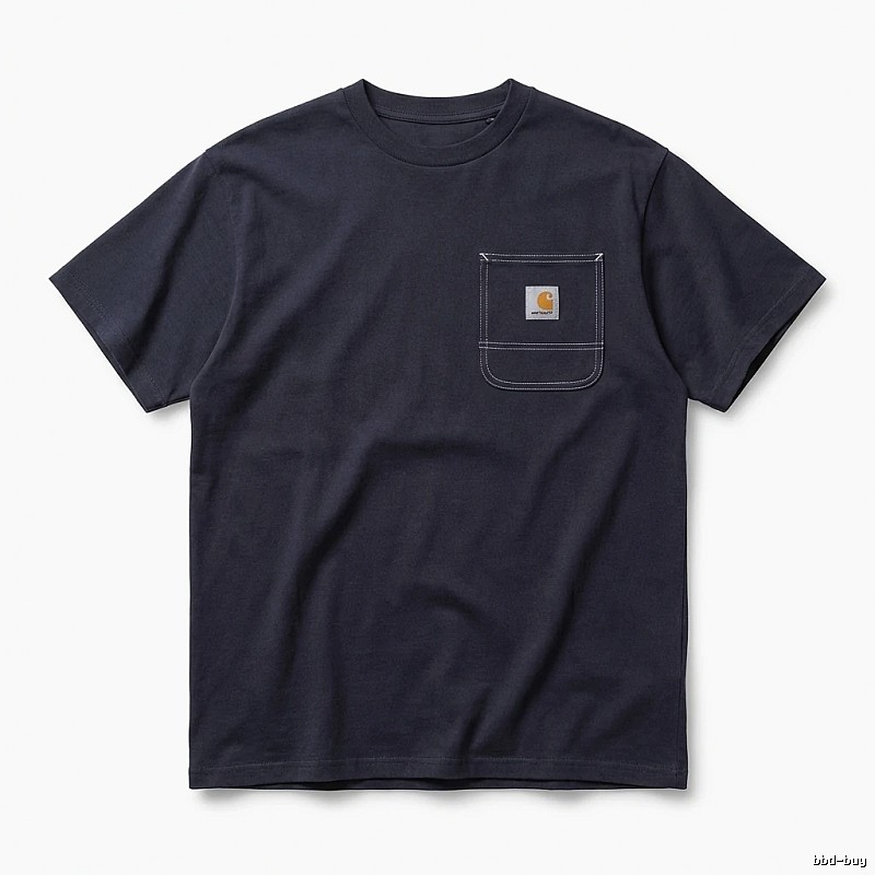 Carhartt minimalist style navy blue T-shirt