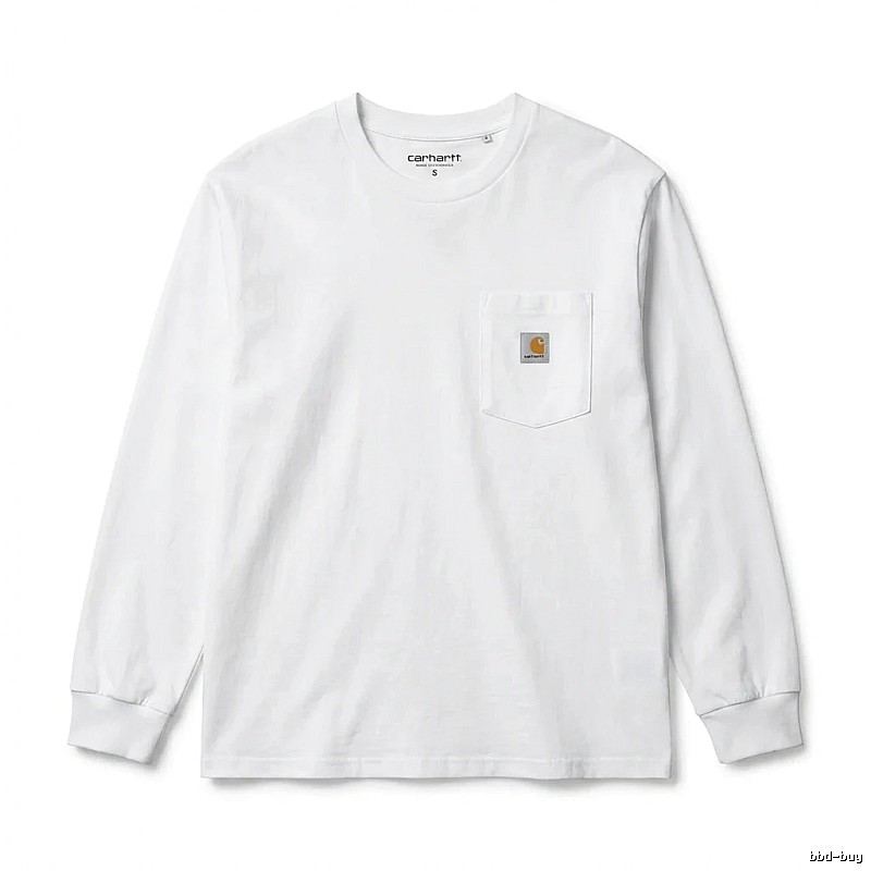 Carhartt minimalist style white long-sleeve