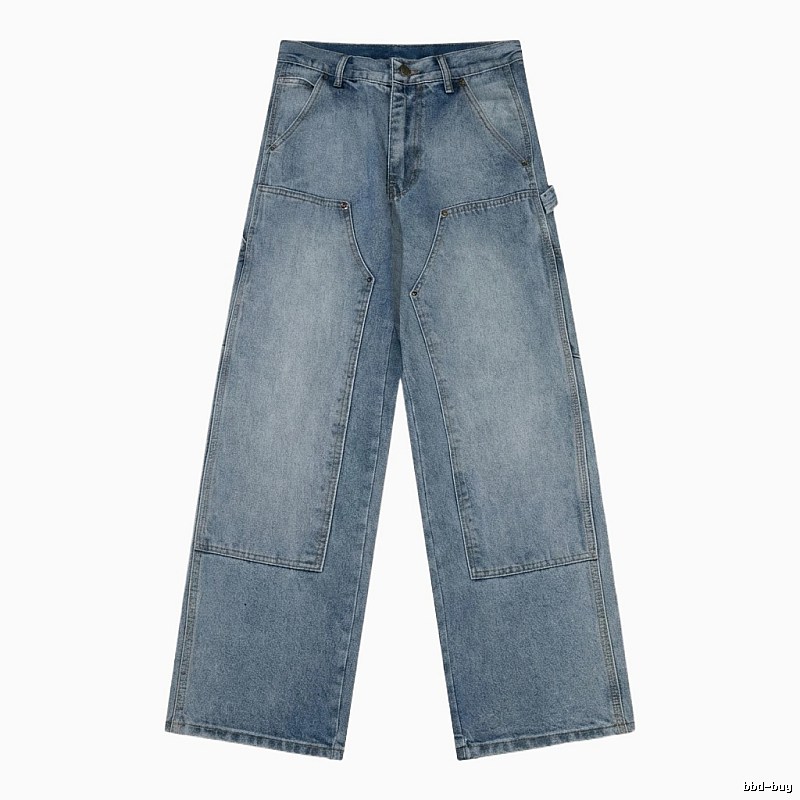 Carhartt workwear-style blue jeans