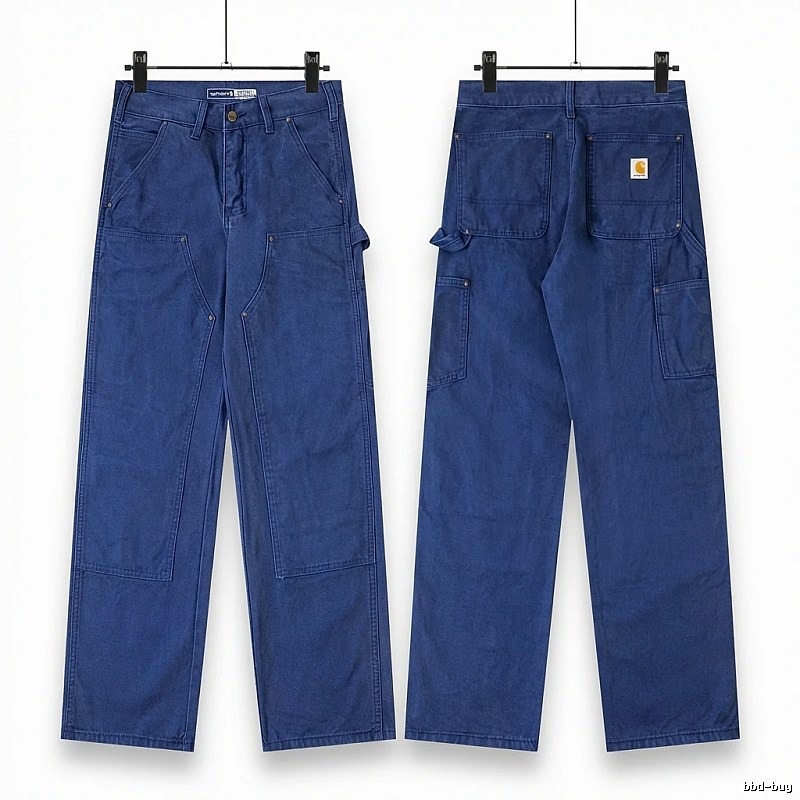 Carhartt workwear style blue long trousers