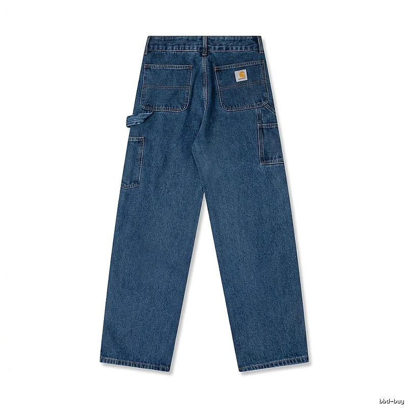 Carhartt workwear style dark blue jeans