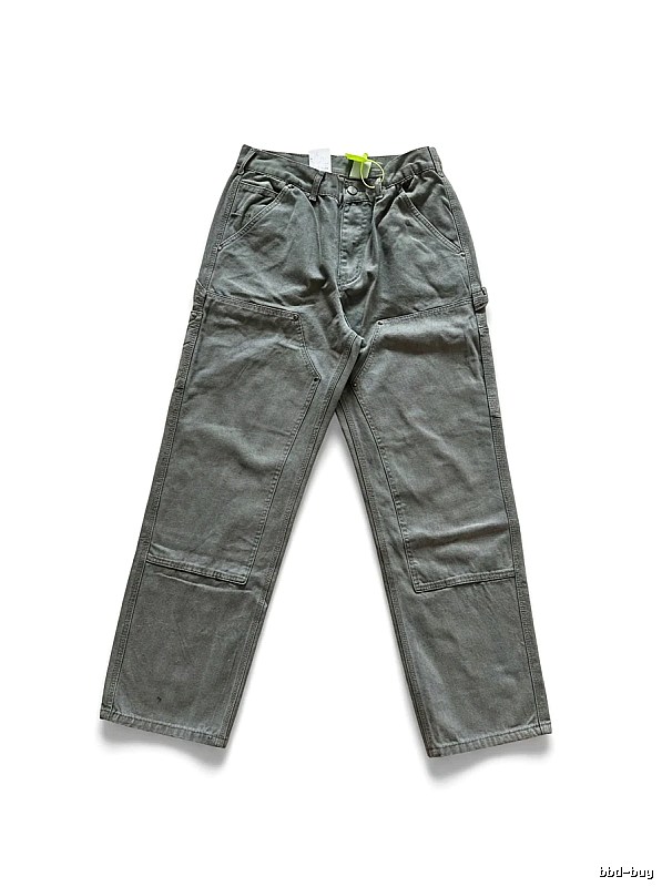 Carhartt workwear style moss green long pants