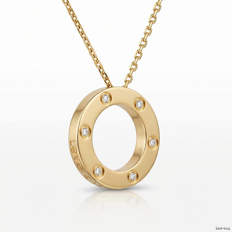 Cartier LOVE series gold necklace