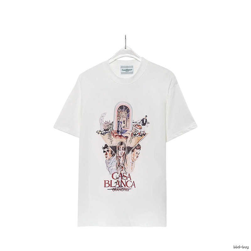 Casablanca Grand Prix Printed White T-shirt