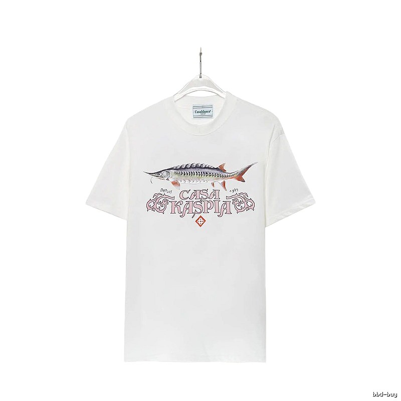 Casablanca - printed retro - style white T - shirt