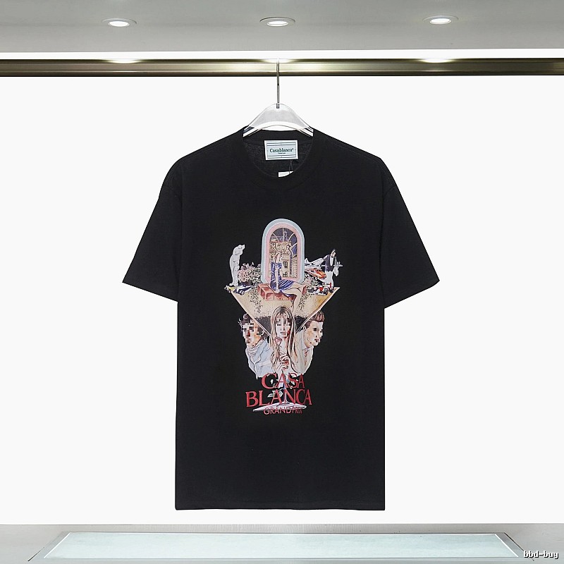Casablanca Printed Trendy Black T-shirt
