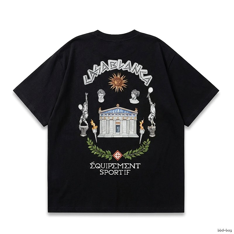 Casablanca retro style black T-shirt