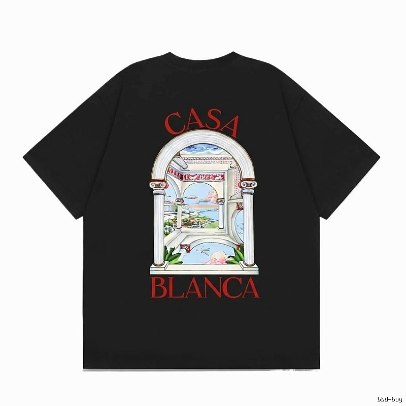 Casablanca retro style black T-shirt