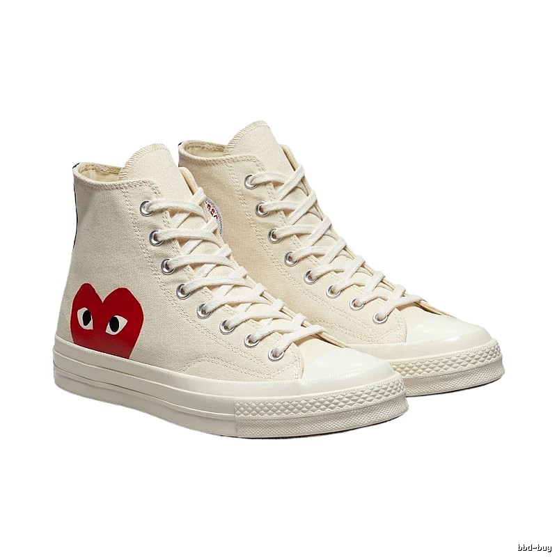 CDG Love High-top White Sneakers