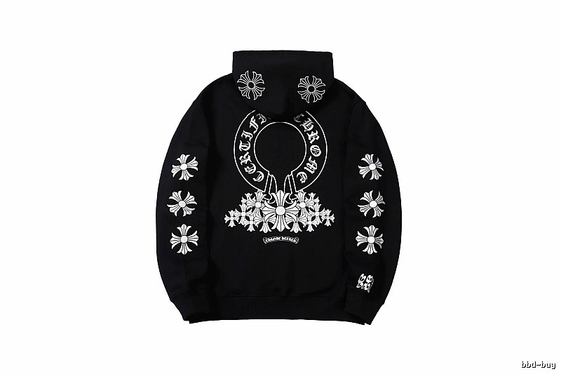 Chrome Hearts 2088-82 Black Cross Graphic Hoodie Match Day