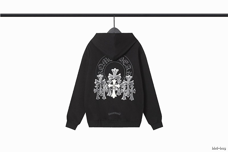 Chrome Hearts 2089-72 Black Cross Graphic Hoodie Easy Pairing