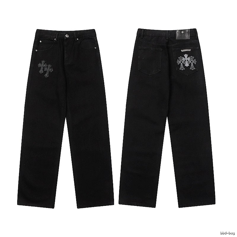 Chrome Hearts Classic Graphic jeans Light Denim Jeans with Travel-Friendly Style