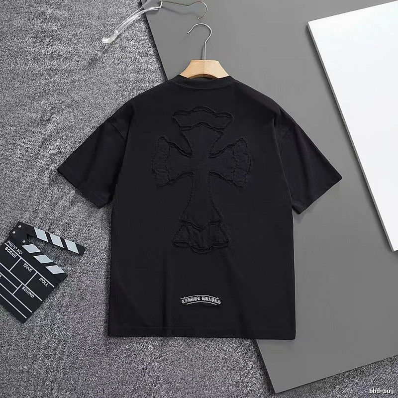 Chrome Hearts Cross Patch High Street Black Short-sleeve T-shirt
