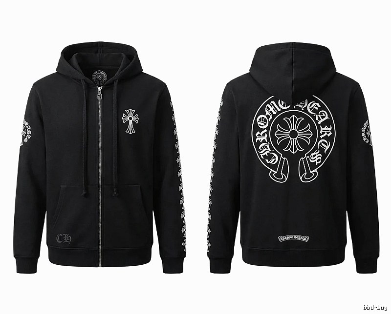 Chrome Hearts Cross Trendy Cool Black Sweatshirt
