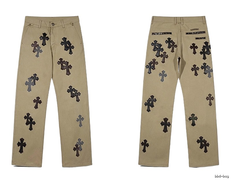 Chrome Hearts Cross Vintage Khaki Pants