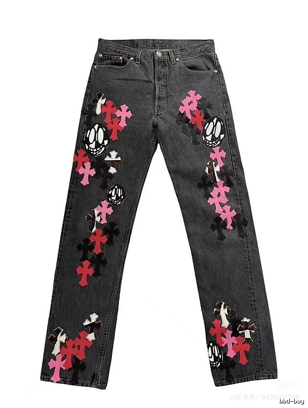 Chrome Hearts Daily Graphic jeans Light Denim Jeans for City Outfits