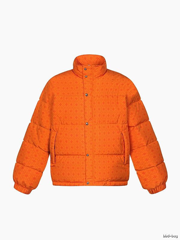 Chrome Hearts orange printed down jacket