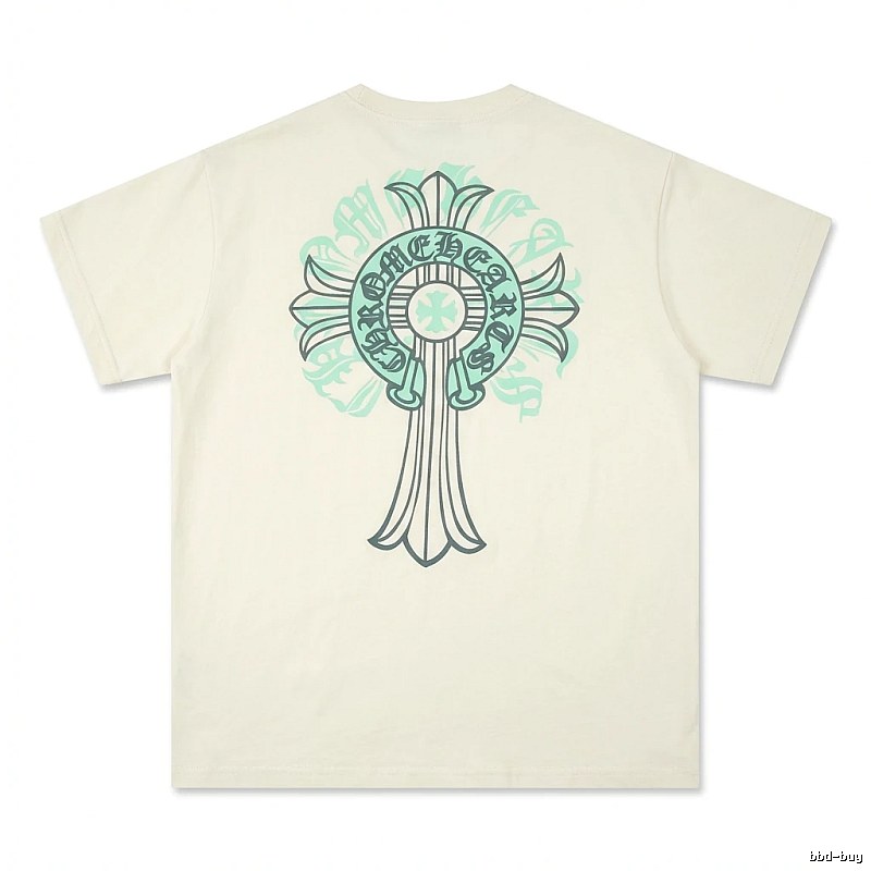 Chrome Hearts retro-style beige T-shirt
