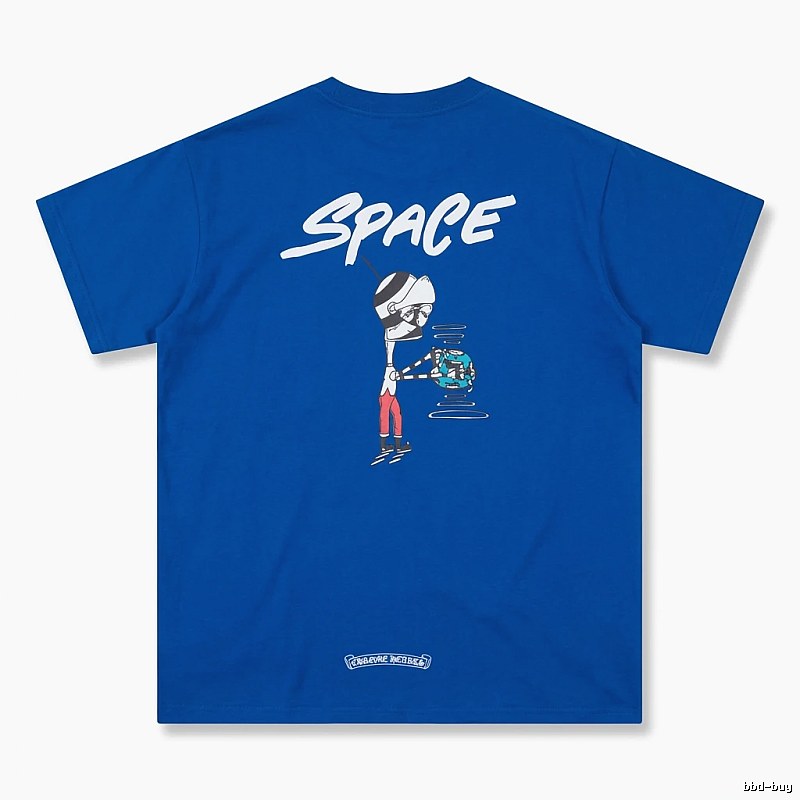 Chrome Hearts Space Style Blue T-shirt
