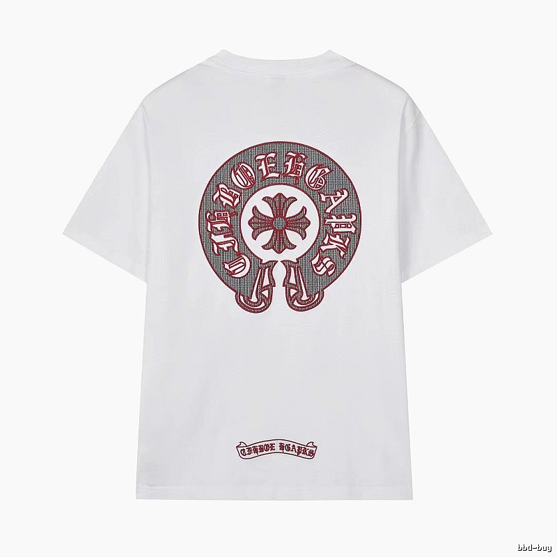 Chrome Hearts Vintage Embroidered Horseshoe White T-Shirt