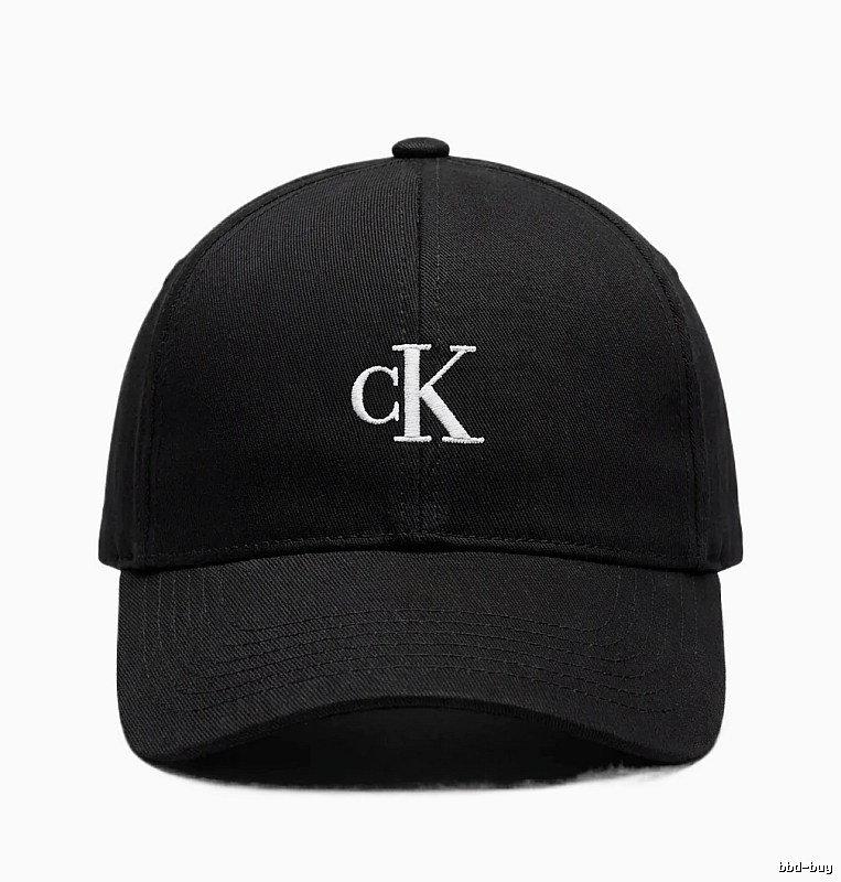 CK minimalist style black baseball cap