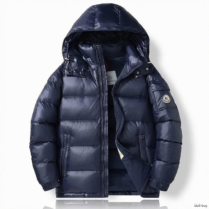 Classic Moncler Fashionable Navy Blue Down Jacket