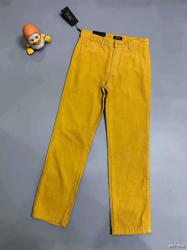 Clean Utility-Inspired Leg And Simple Waistband Mustard Yellow Straight Casual Pants