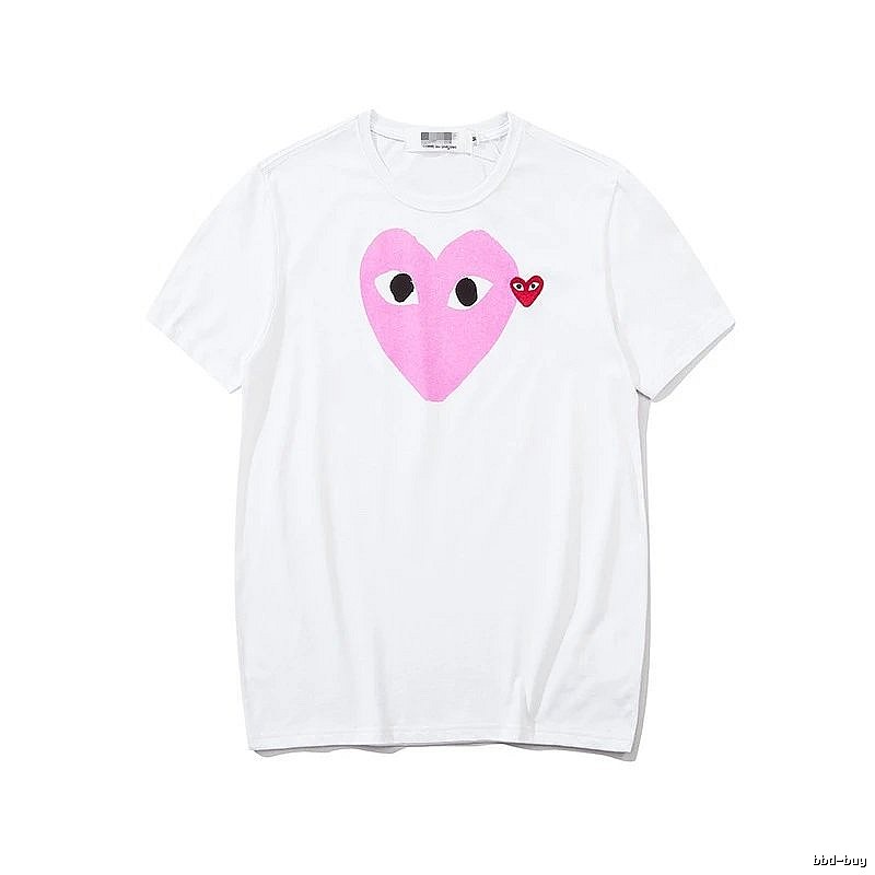 Comme des Garcons PLAY 2023-03 Style 2303 Heart Logo T-Shirt Downtown Style