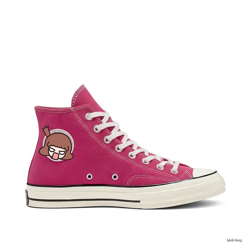 Converse Cartoon Cool Style Rose Red Shoes
