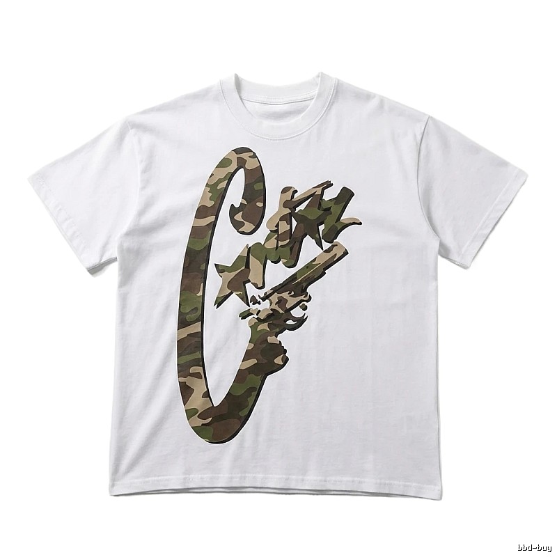 Corteiz camouflage print style white T-shirt