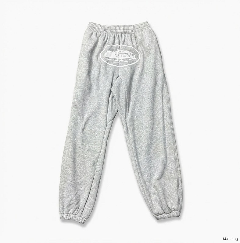 Corteiz Casual Style Grey Sweatpants