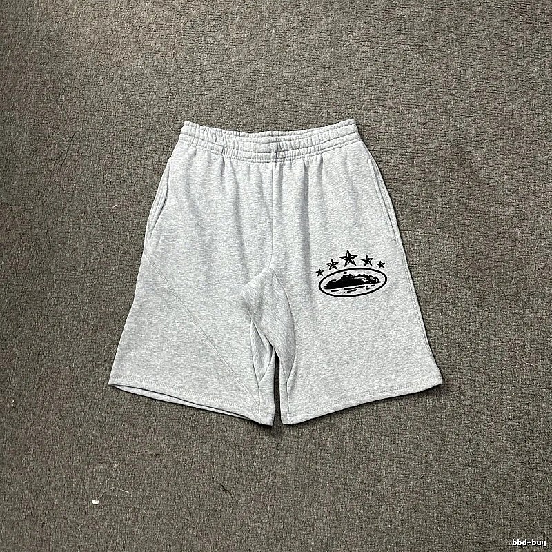 Corteiz minimalist light gray shorts