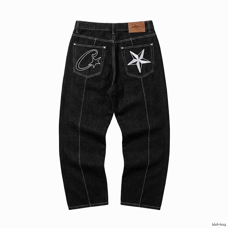 Corteiz printed retro-style jeans
