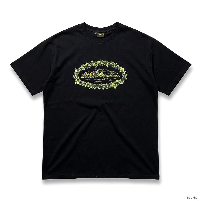 Corteiz Printed Trendy Black T-shirt