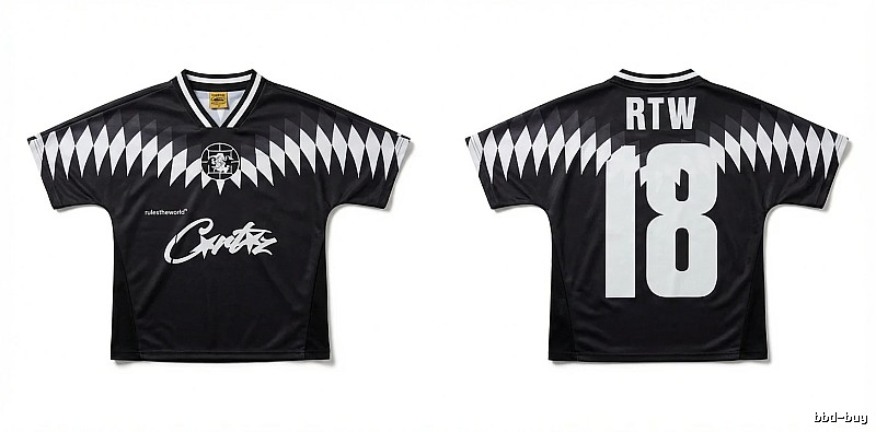 Corteiz RTW Series Black and White Wind Top