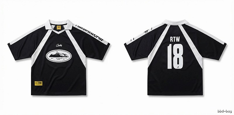 Corteiz RTW Series Sporty Black Short-sleeve Shirt
