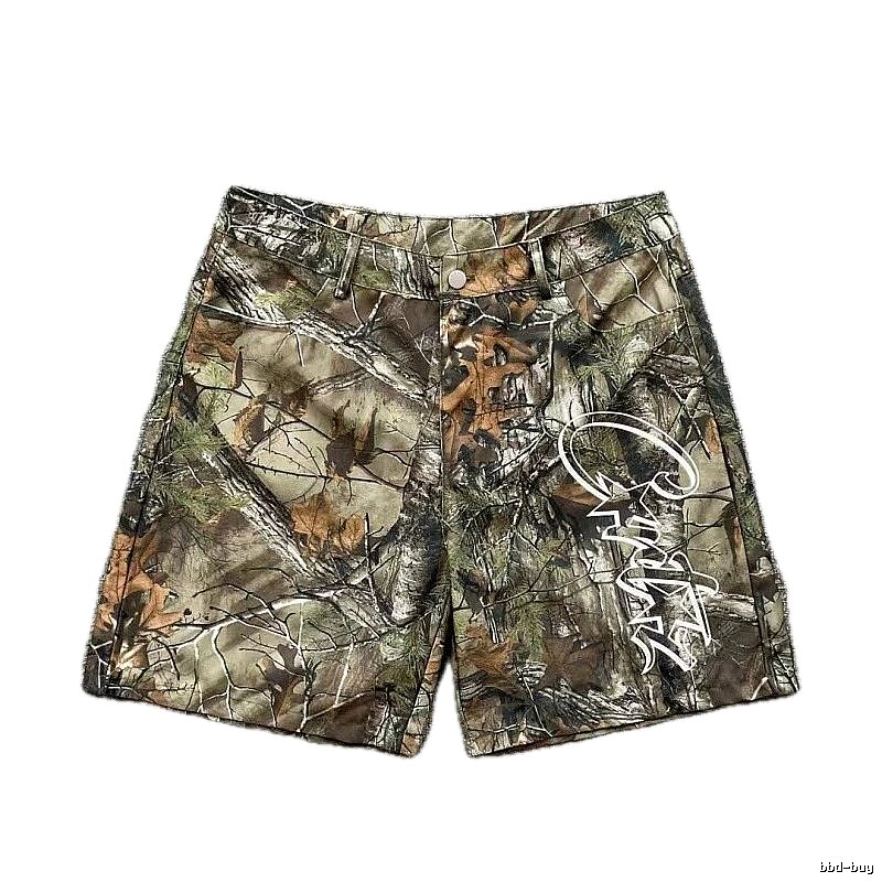 Corteiz Street Style Graffiti Camouflage Shorts