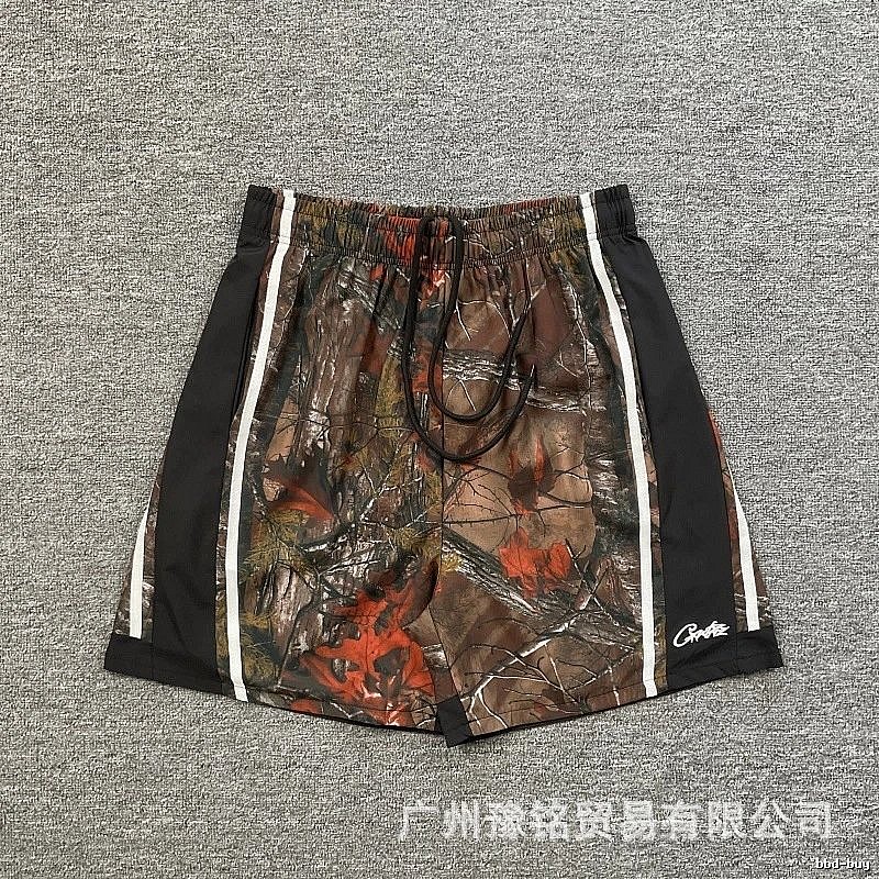 Corteiz Street Style Maple Camouflage Casual Shorts