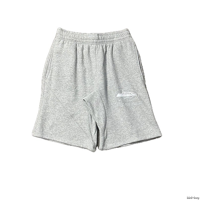 Corteiz vintage-style grey shorts