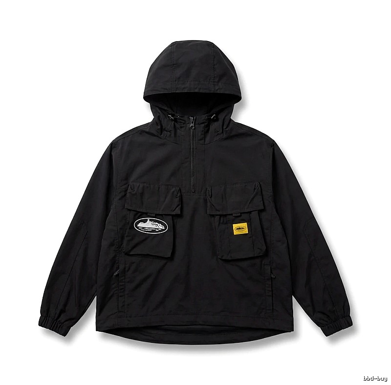 Corteiz Workwear Style Black Jacket