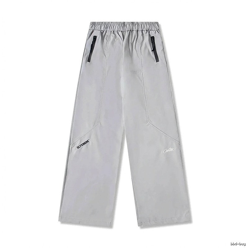 Corteiz Workwear Style Light Grey Trousers