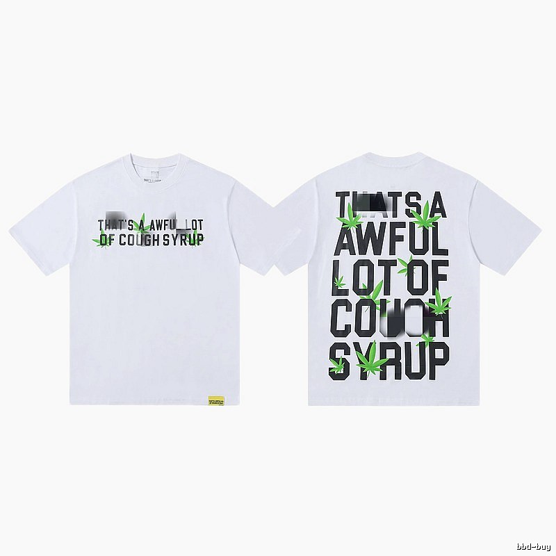 COUGH SYRUP Hemp Leaf Street Style White T-Shirt