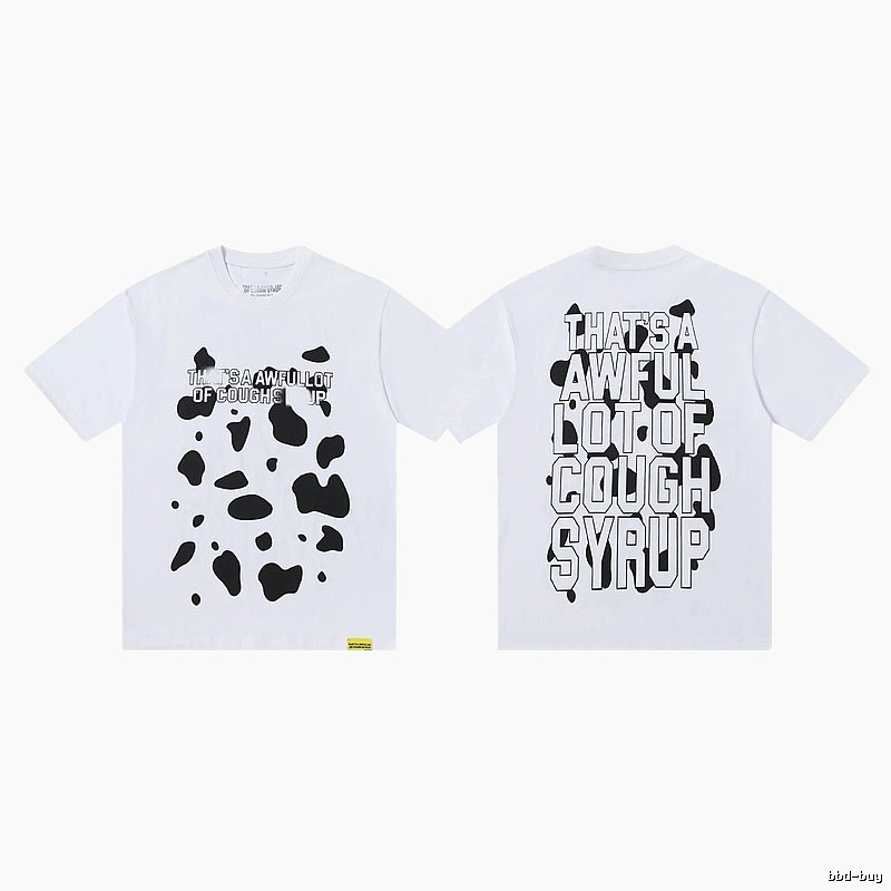 COUGH SYRUP Print Street Style White T-Shirt