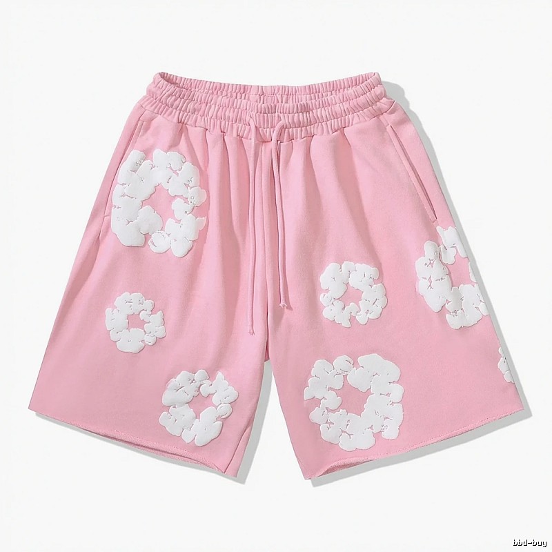 DENIM TEARS Floral Pink Shorts