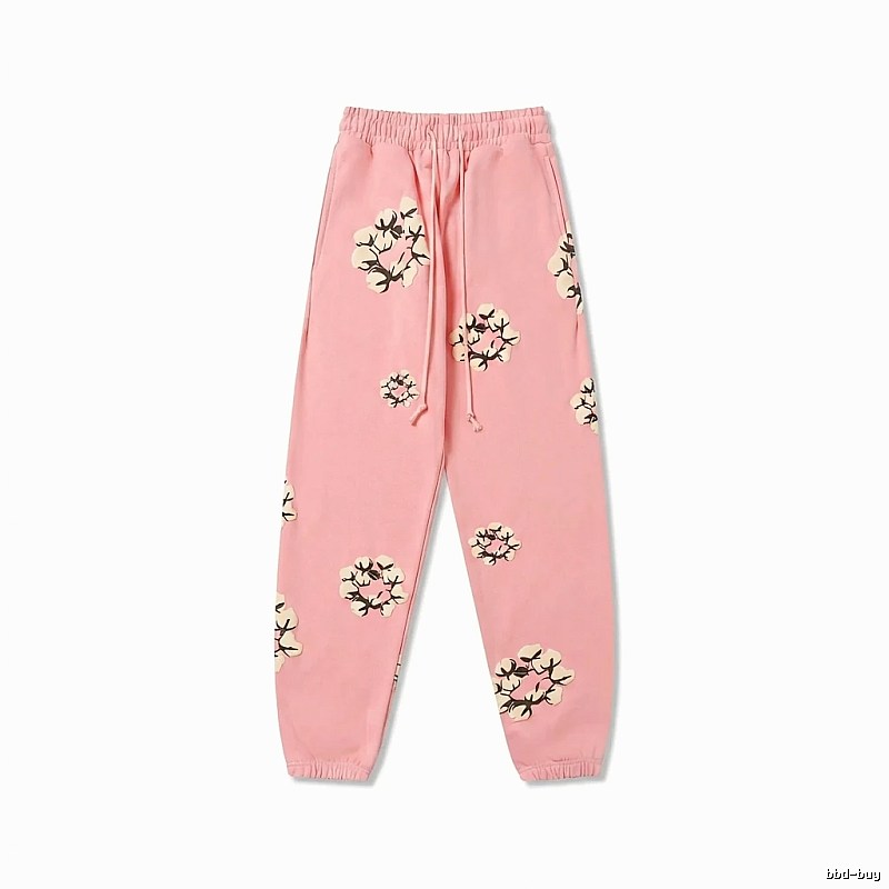 DENIM TEARS Floral Pink Sweatpants