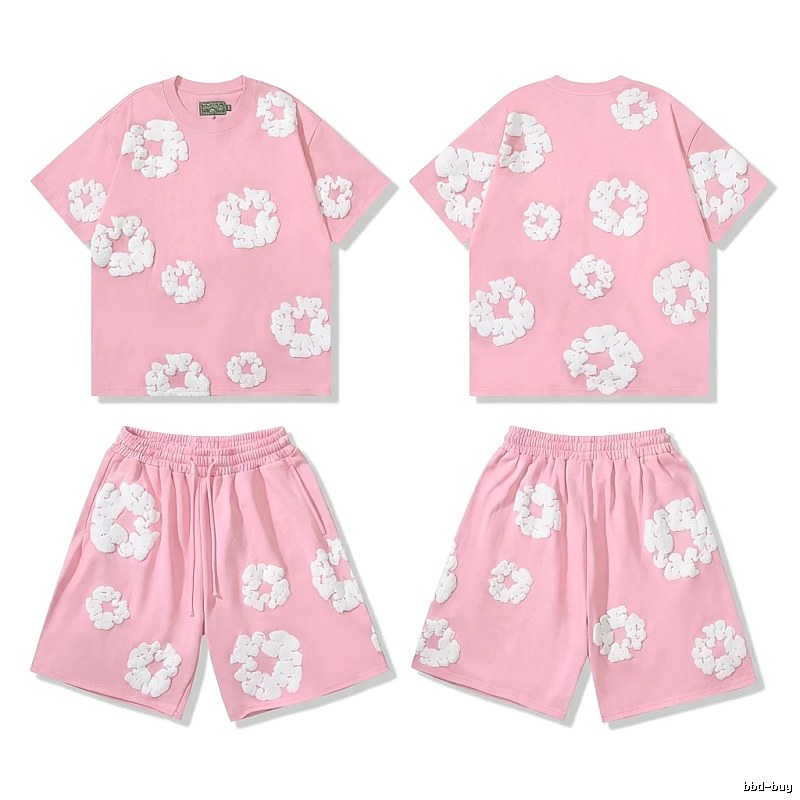 DENIM TEARS Floral Style Pink Suit
