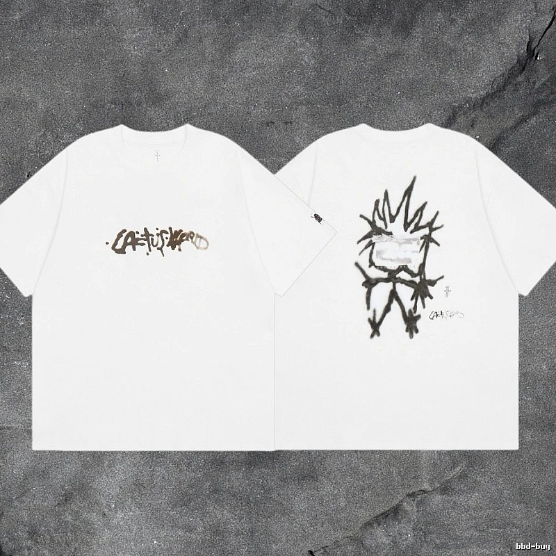 Denim Tears White Graphic T-Shirt Bold Graphic