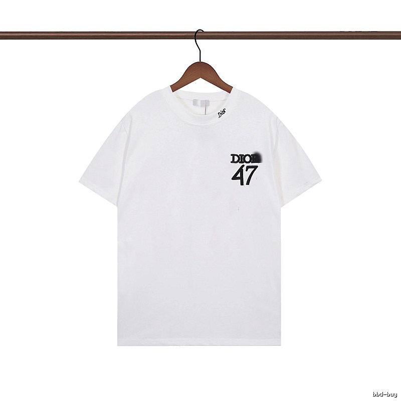 Dior 47 Collection Minimalist Style White T-Shirt